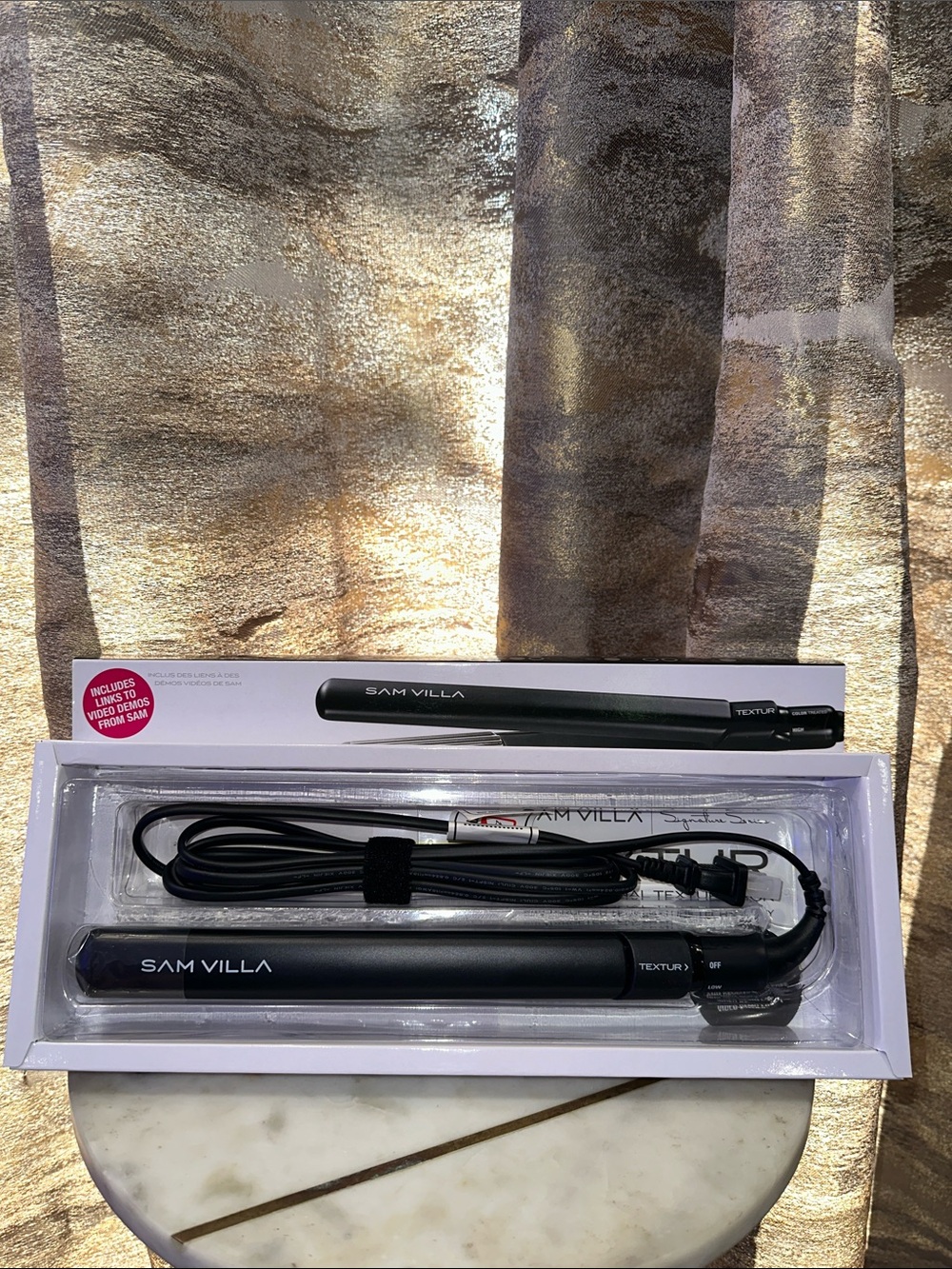Sam Villa Texturizing Iron - Black